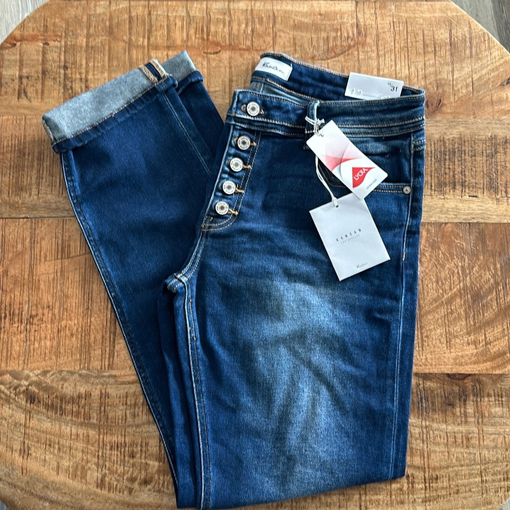 KanCan jeans 15/31 button fly NWT
